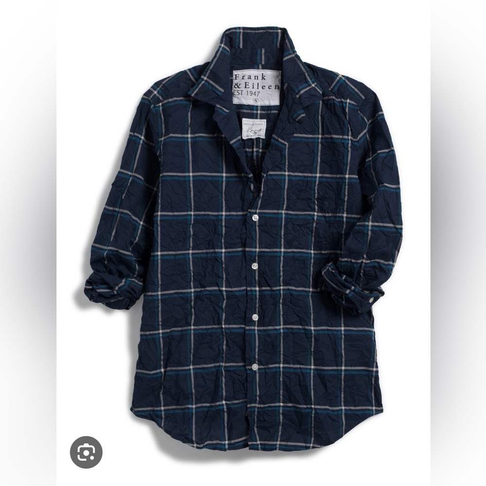 Frank & Eileen Barry shirt, size L, signature crinkle, NWT